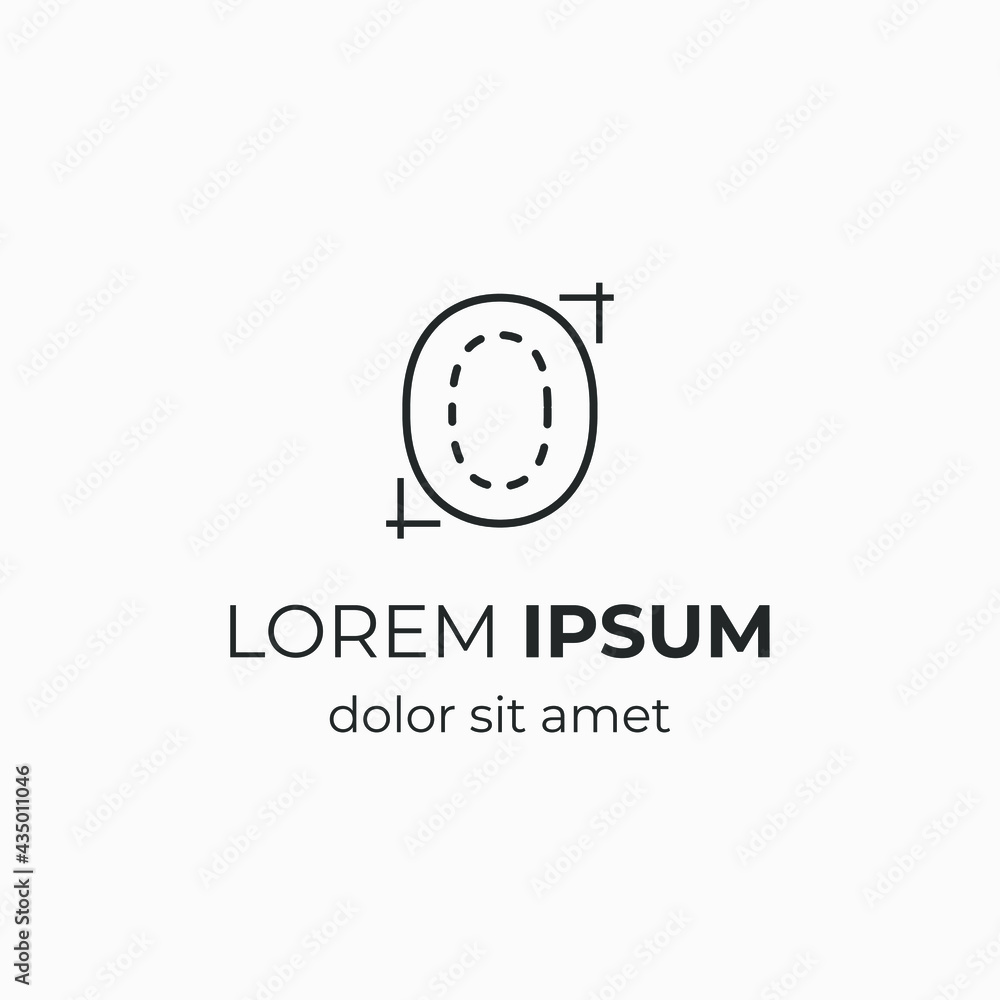initial letter O with architecture element. logo for company initial letter O with architecture element. logo for company