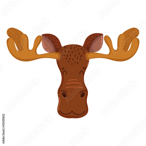 cute moose head