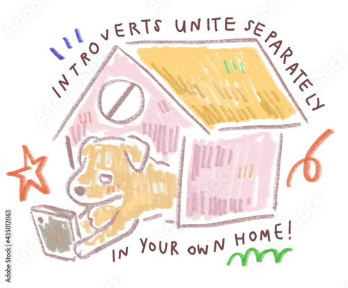 Obraz na plátně introverts unite separately in your own home