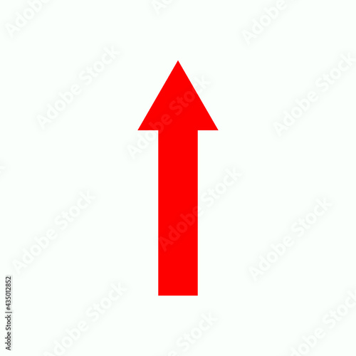Red arrow icon vector