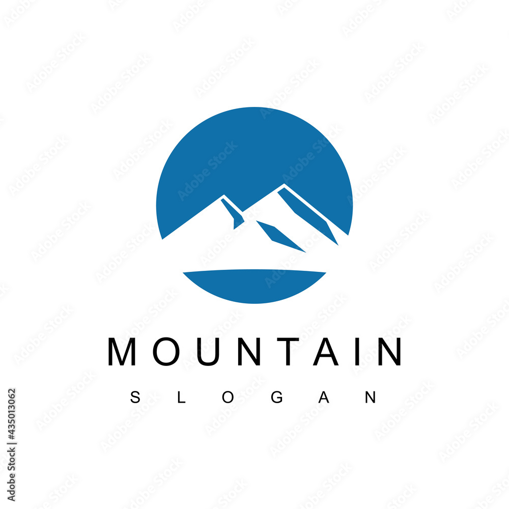Mountain Logo Design Template, Nature Symbol