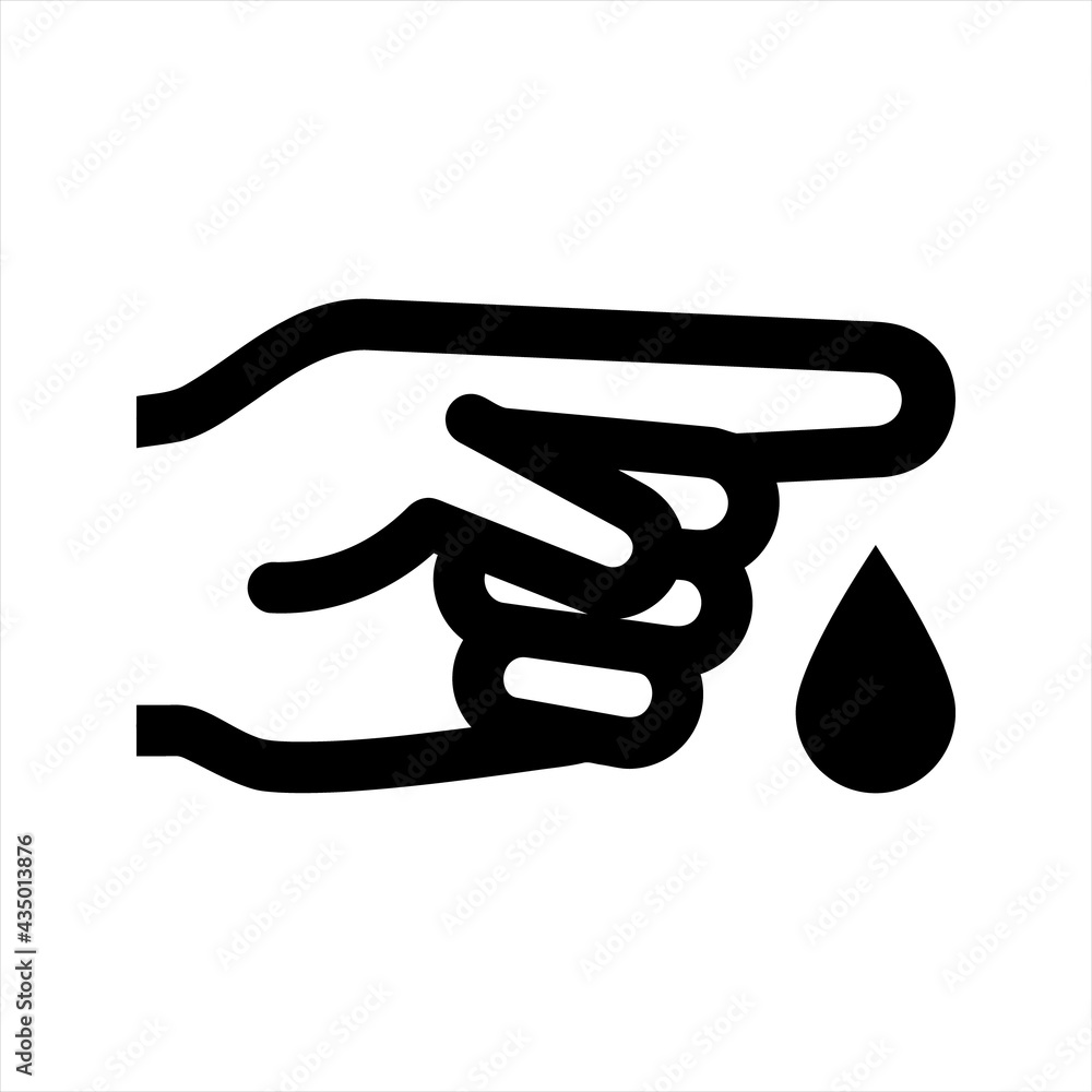 Blood test icon, vector and glyph Blood test icon, vector and glyph