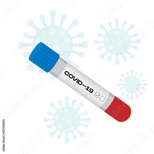 A positive blood test for the new coronavirus. Global epidemic COVID-19