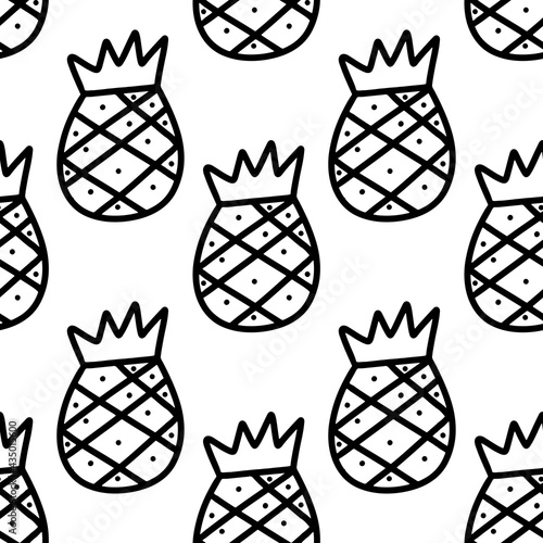 doodle set of fruit hand drawing