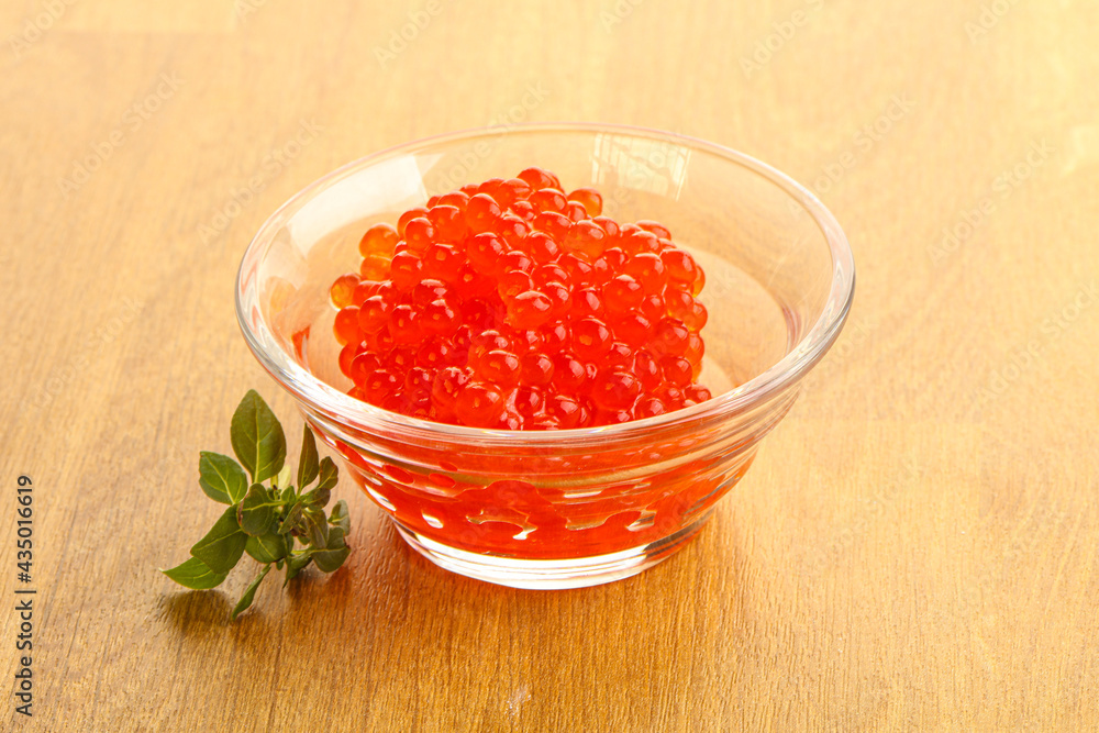 Red caviar in the bowl Red caviar in the bowl