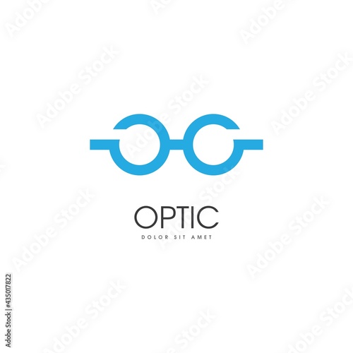 Optic logo vector