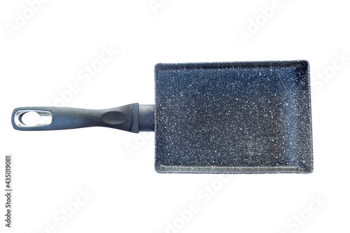 Marble-patterned rectangular pans are placed separately on a white backdrop.