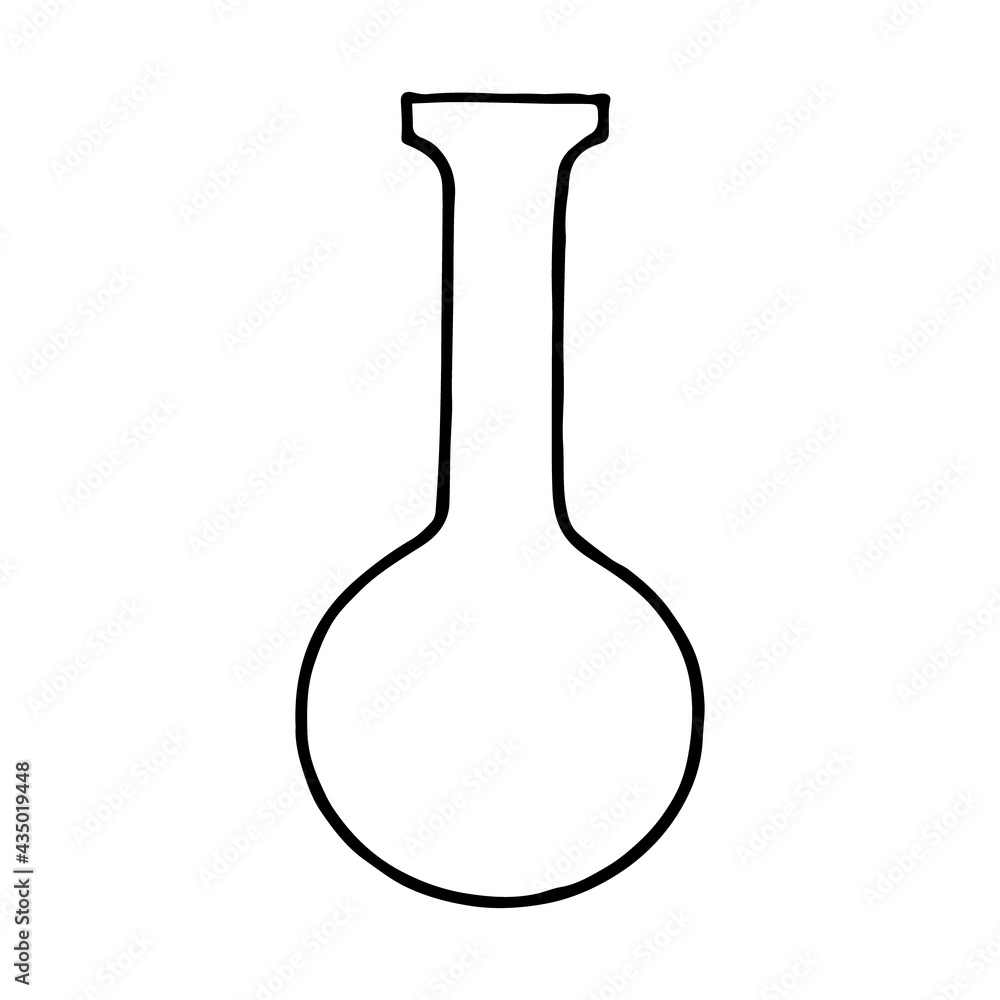 chemical flask icon. hand drawn doodle style. vector, minimalism, monochrome. laboratory glassware. chemical flask icon. hand drawn doodle style. vector, minimalism, monochrome. laboratory glassware.