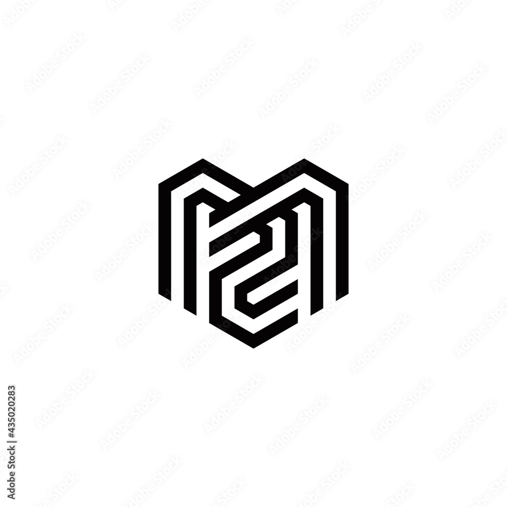 m z mz zm initial logo design vector template m z mz zm initial logo design vector template