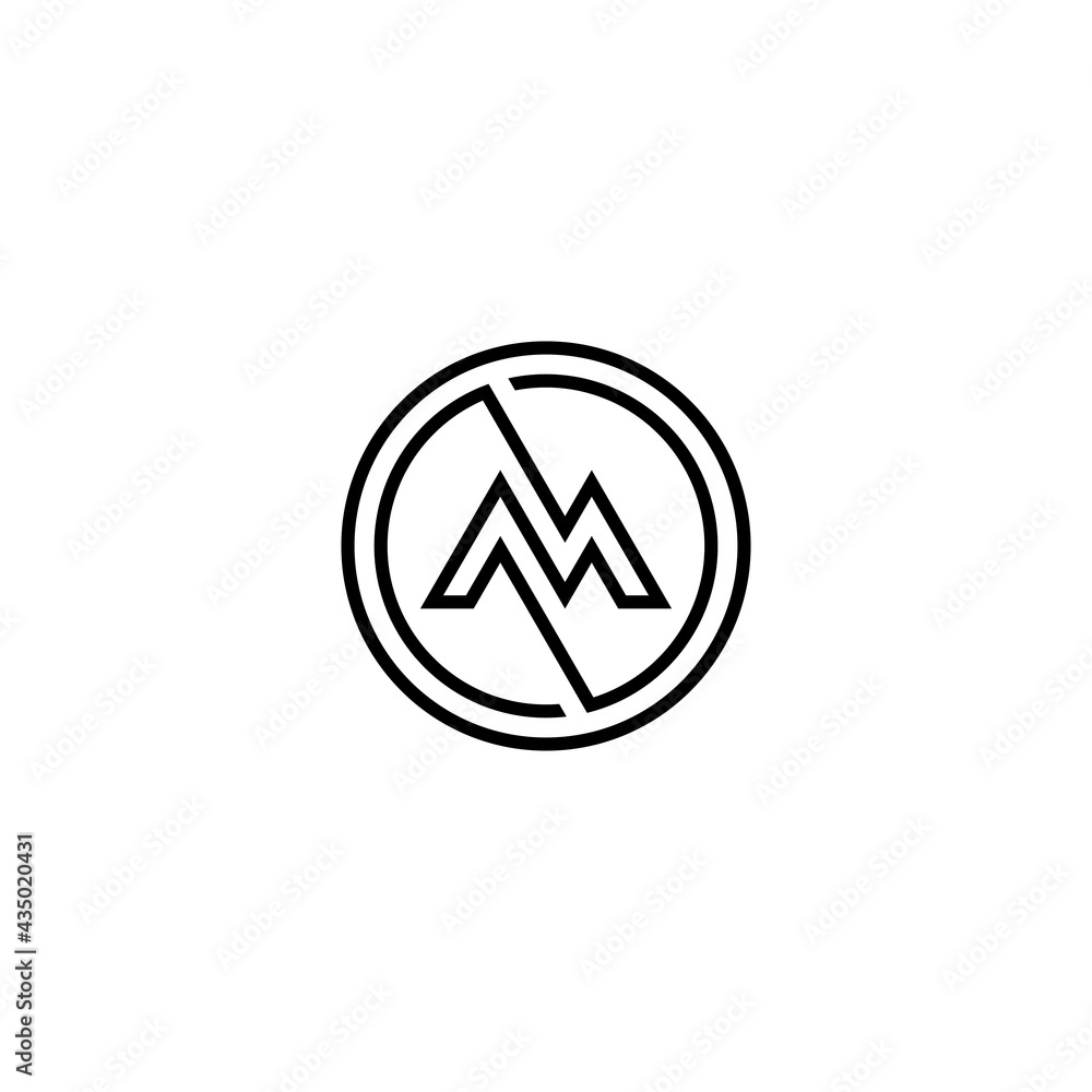 o m om mo initial logo design vector template o m om mo initial logo design vector template