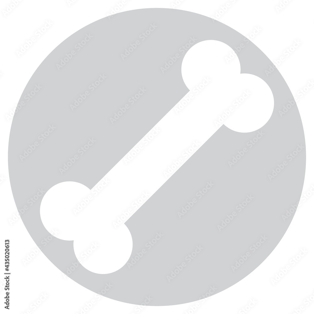 White bone flat design icon White bone flat design icon