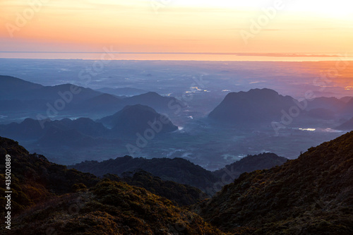 sunset over the mountains © pathompol