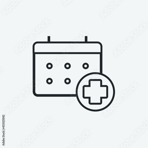 medical appointment vector icon illustration sign 