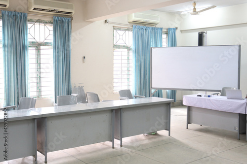 conference room with chair table