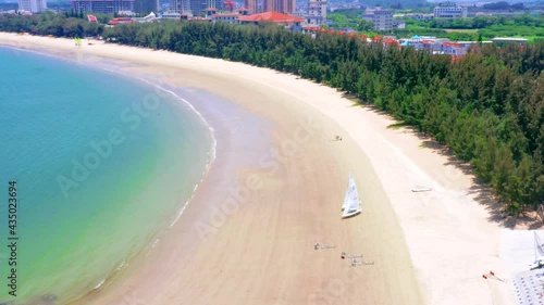 Aerial photo of Malan Bay Beach, Dongshan Island, Fujian Province, China photo