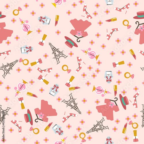 シームレスな模様。壁紙、包装紙の素材。テキスタイルデザイン。