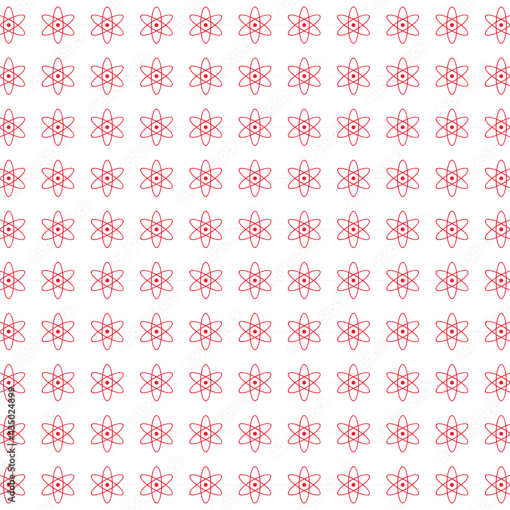 seamless one line floral flowers pattern
