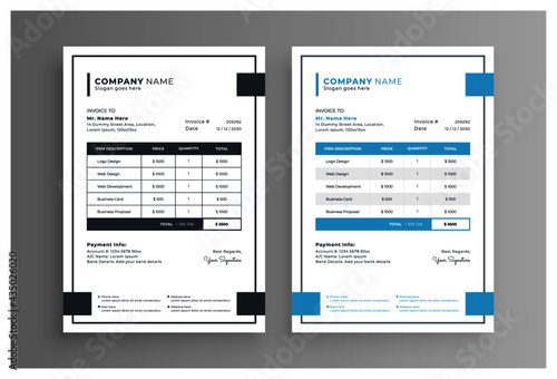 invoice design template