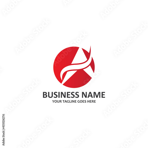 Premium letter A symbol vector logo