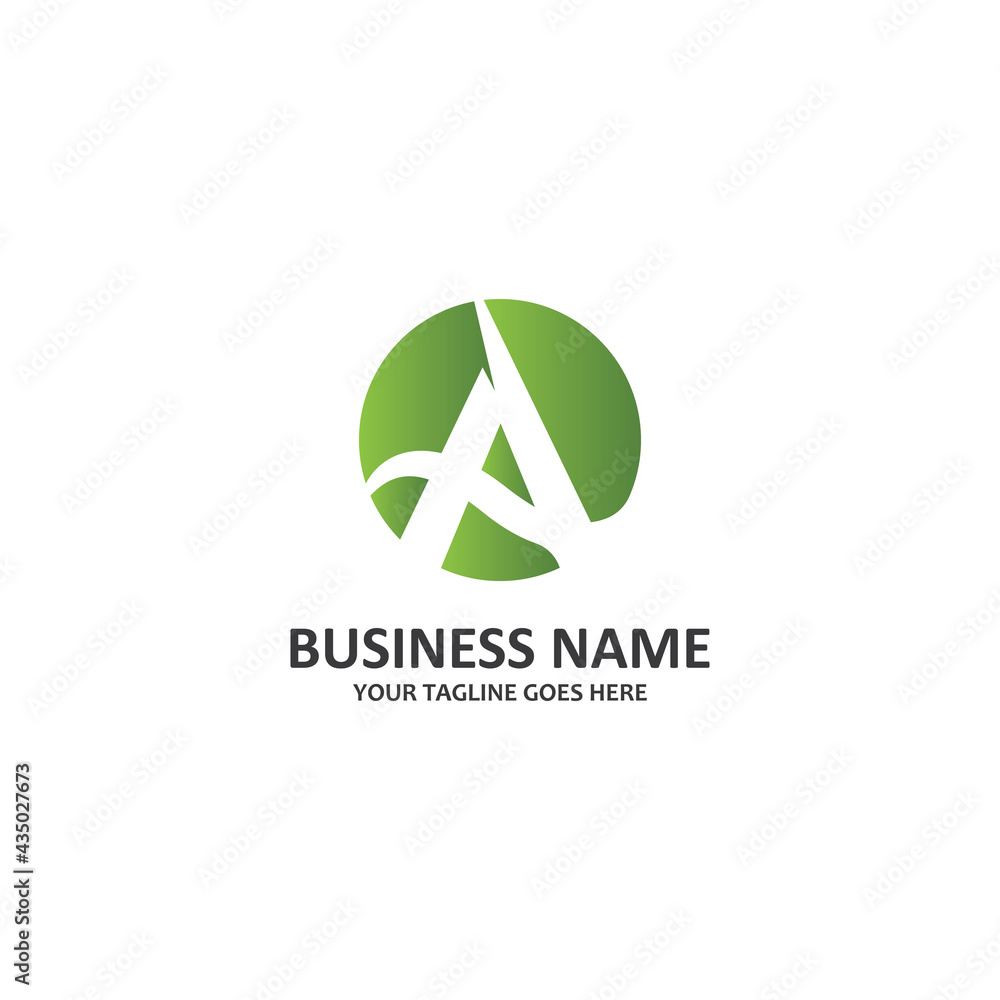 Premium letter A symbol vector logo Premium letter A symbol vector logo