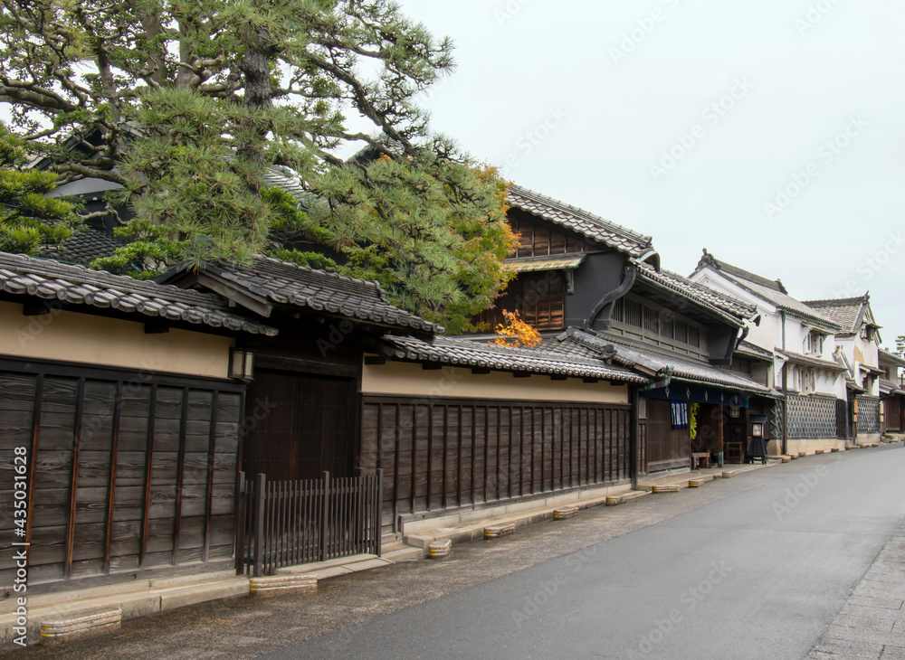 名古屋市有松の古い日本家屋　板塀