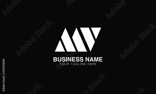 MV M V initial logo | initial based abstract modern minimal creative logo, vector template image. luxury logotype logo, real estate homie logo. typography logo. initials logo.