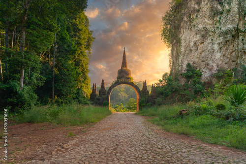 Photography Dharma Park in Khao Nanai In Southeast Asia