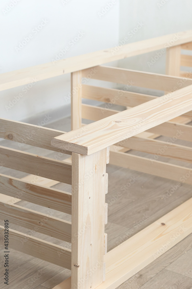 The frame of a wooden structure. Carpentry workshop The frame of a wooden structure. Carpentry workshop