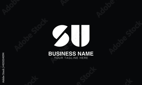 SU S U initial logo | initial based abstract modern minimal creative logo, vector template image. luxury logotype logo, real estate homie logo. typography logo. initials logo