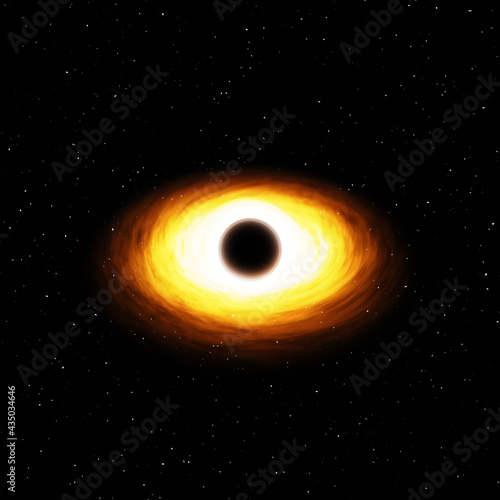 Fototapeta Naklejka Na Ścianę i Meble -  Black holes 3d rendering. Art black hole background. Dark dimension. Mysterious dimension. Wormhole.