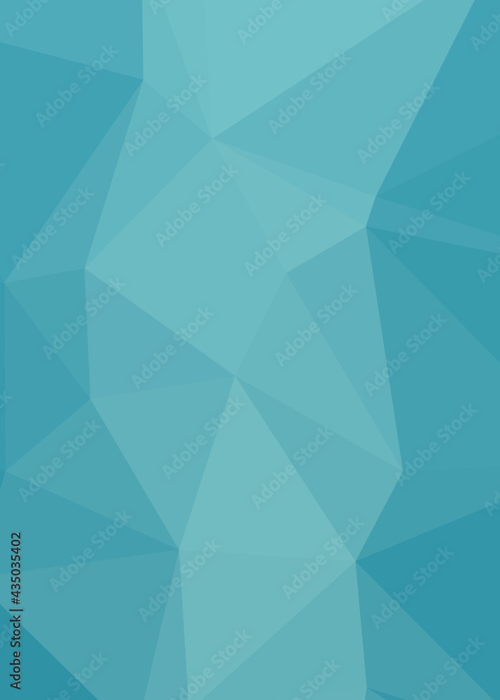 Abstract color Low-Polygones Generative Art background illustration