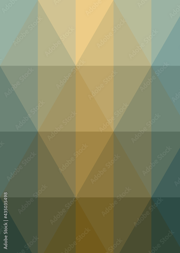 Obraz premium Abstract color Low-Polygones Generative Art background illustration