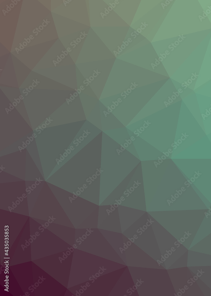 Obraz premium Abstract color Low-Polygones Generative Art background illustration