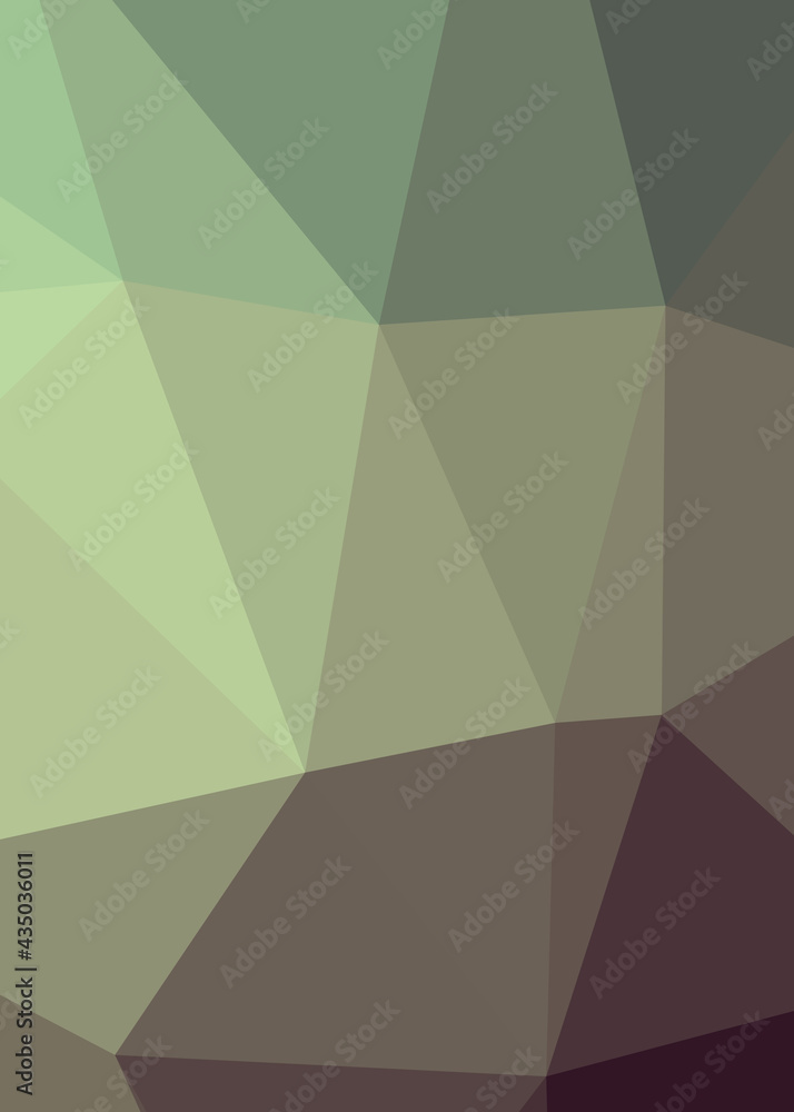 Fototapeta premium Abstract color Low-Polygones Generative Art background illustration