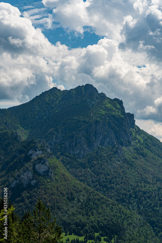 Velky Rozsutec from Boboty hill in Mala Fatra mountains in Slovakia © honza28683