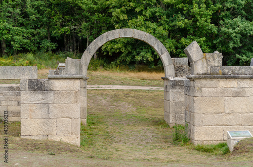 Ruins of the Roman camp of Aquis Querquennis, municipality of Bande. Province of Ourense. Galicia, Spain.