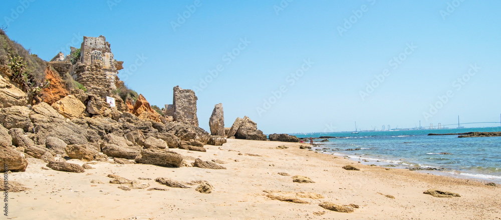 La Muralla beach in the Puerto de Santa Maria, Cadiz, Andalusia, Spain