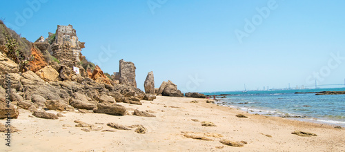 La Muralla beach in the Puerto de Santa Maria, Cadiz, Andalusia, Spain