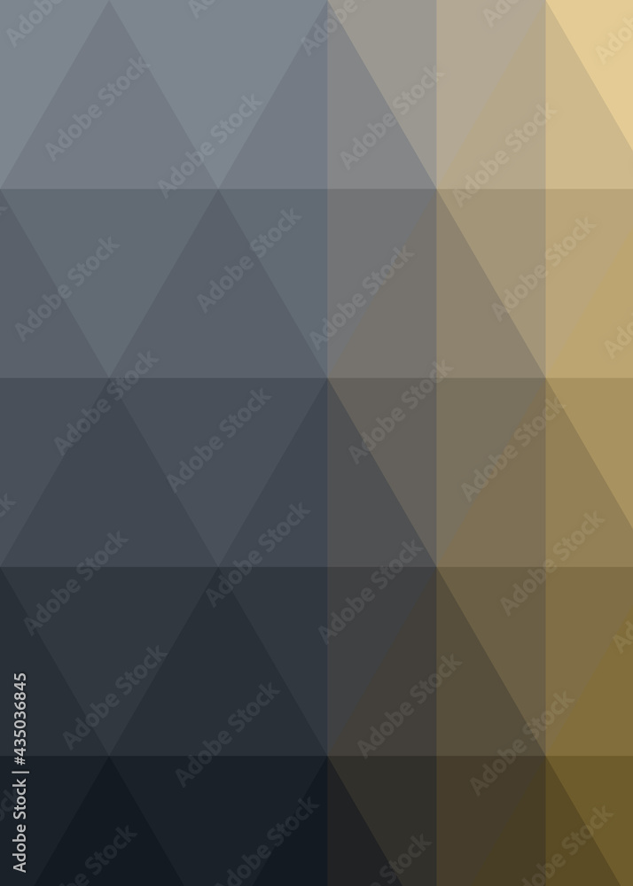 Fototapeta premium Abstract color Low-Polygones Generative Art background illustration