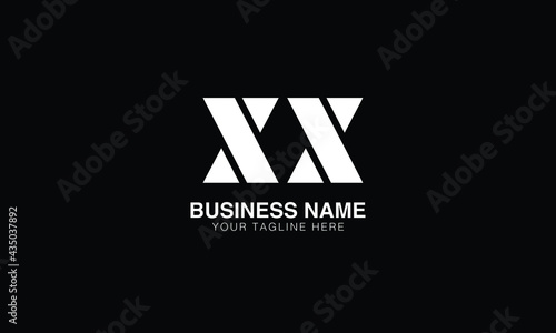 XX X initial logo | initial based abstract modern minimal creative logo, vector template image. luxury logotype logo, real estate homie logo. typography logo. initials logo