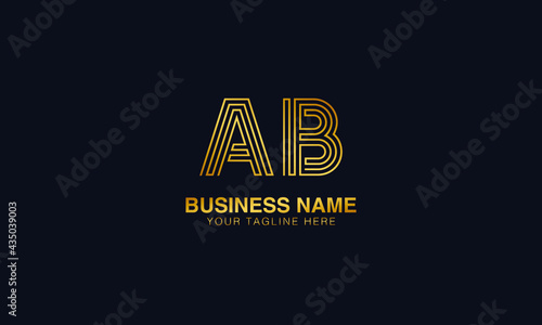 AB A B initial logo | initial based abstract modern minimal creative logo, vector template image. luxury logotype logo, real estate homie logo. typography logo. initials logo.
