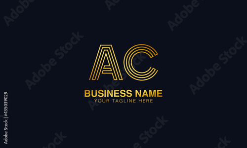 AC A C initial logo | initial based abstract modern minimal creative logo, vector template image. luxury logotype logo, real estate homie logo. typography logo. initials logo.