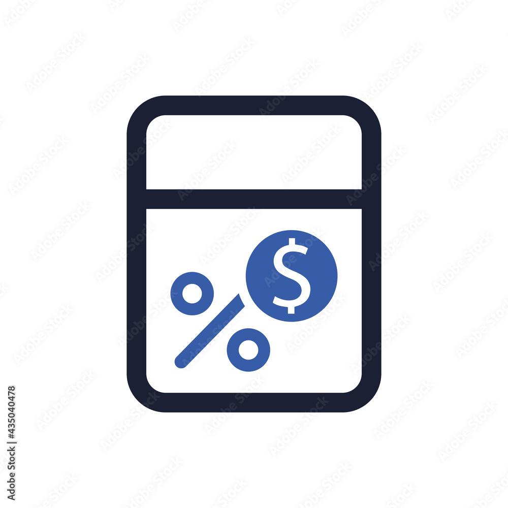 Finance Calculator Icon Finance Calculator Icon
