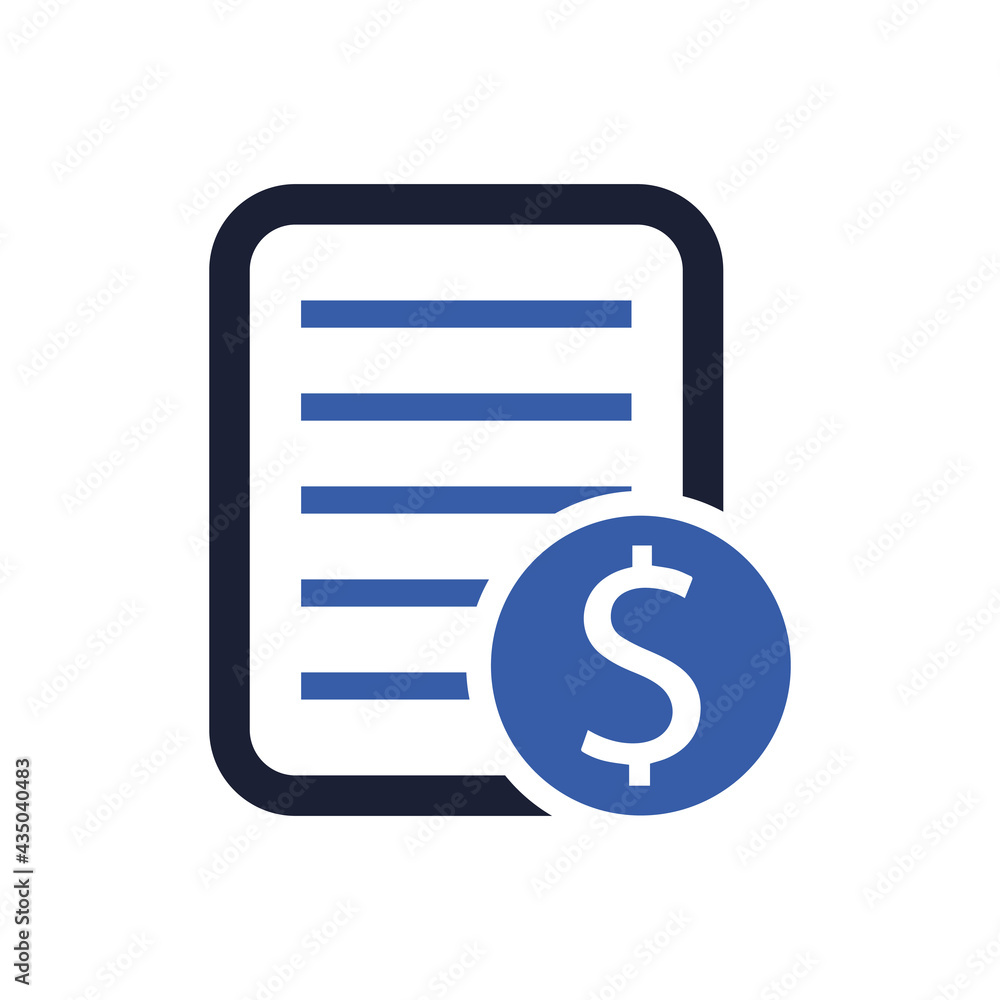 Business Document And Invoice Icon Business Document And Invoice Icon