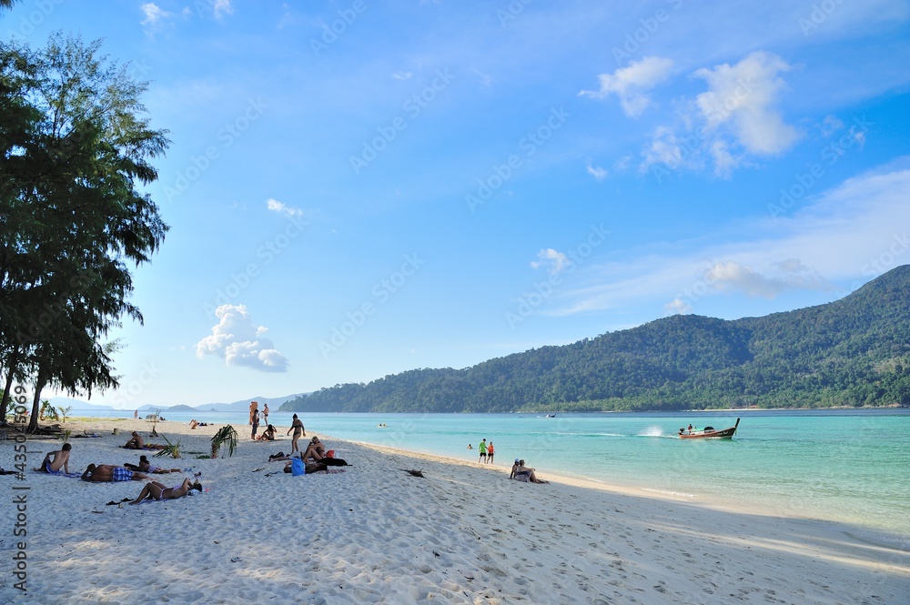 Fototapeta premium beach at Lipe Island , Satun Thailand