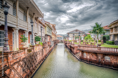 Beautifully reconstructed Filipino heritage and cultural houses that form part of Las Casas FIlipinas de Acuzar resort at Bagac, Bataan, Philippines. photo