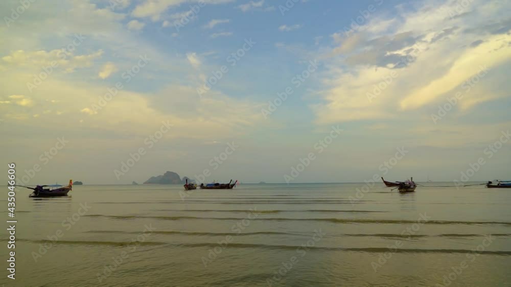 Sunset in Ao Nang Krabi province Sunset in Ao Nang Krabi province