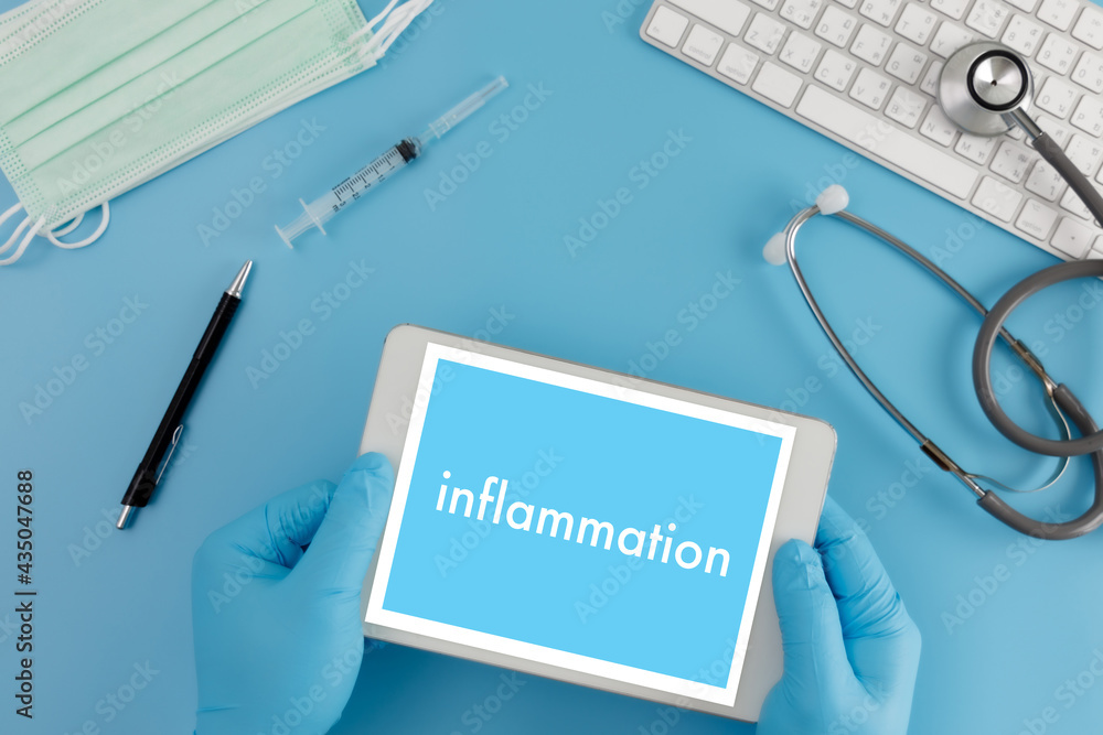 Φωτογραφία Inflammation Joint inflammation concept doctor healthcare Medical Report , lymph glands , allergies