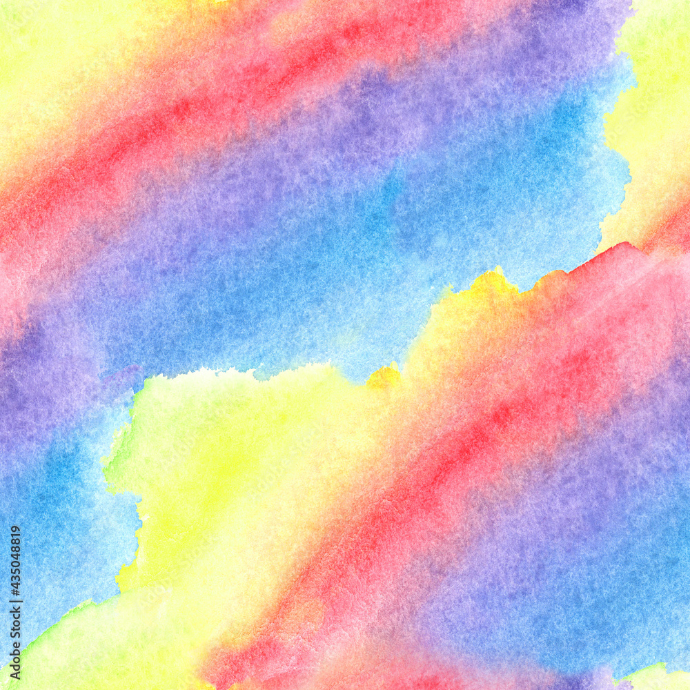 Watercolor hand painted colorful gradient background