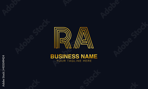 RA R A  initial logo | initial based abstract modern minimal creative logo, vector template image. luxury logotype logo, real estate homie logo. typography logo. initials logo.